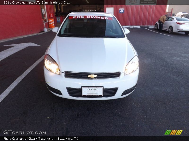 Summit White / Gray 2011 Chevrolet Impala LT