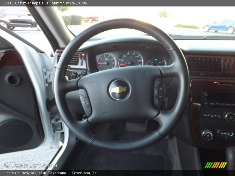 Summit White / Gray 2011 Chevrolet Impala LT