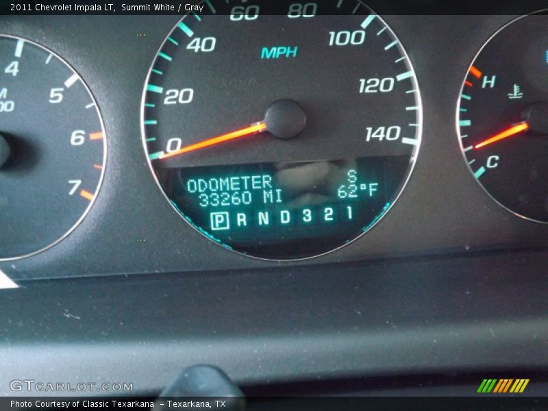 Summit White / Gray 2011 Chevrolet Impala LT