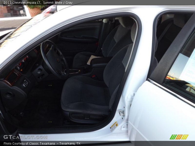 Summit White / Gray 2011 Chevrolet Impala LT