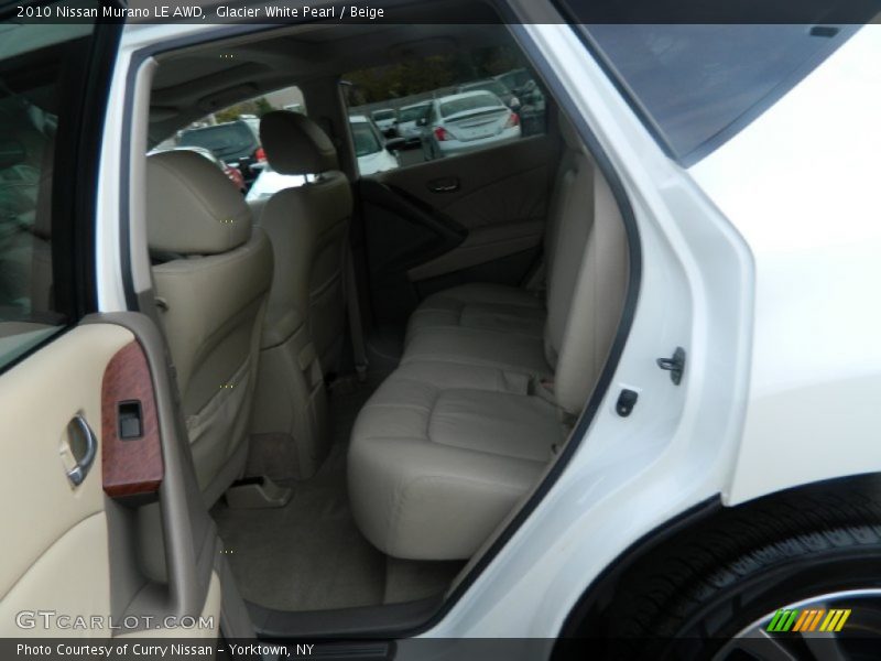Glacier White Pearl / Beige 2010 Nissan Murano LE AWD