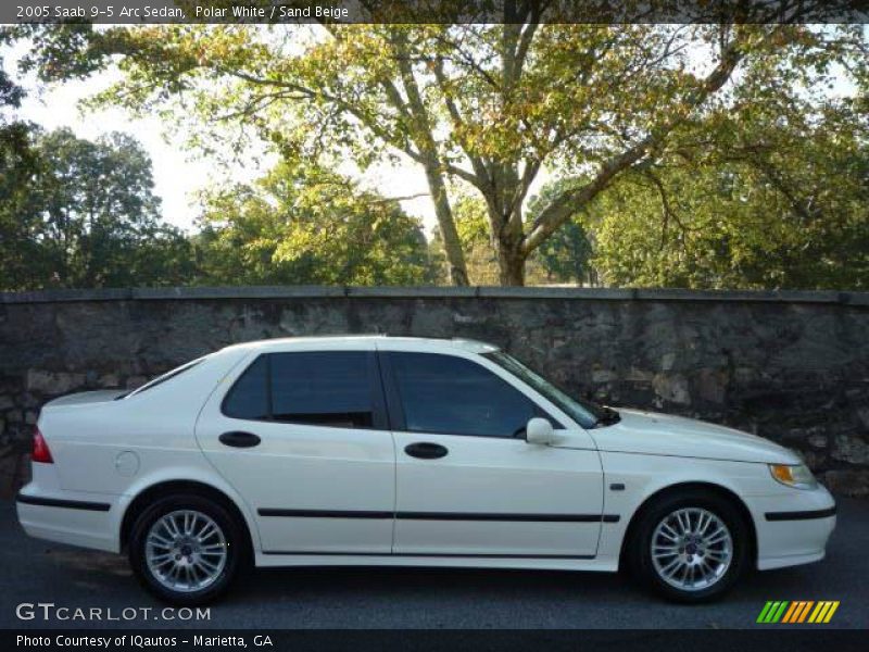 Polar White / Sand Beige 2005 Saab 9-5 Arc Sedan