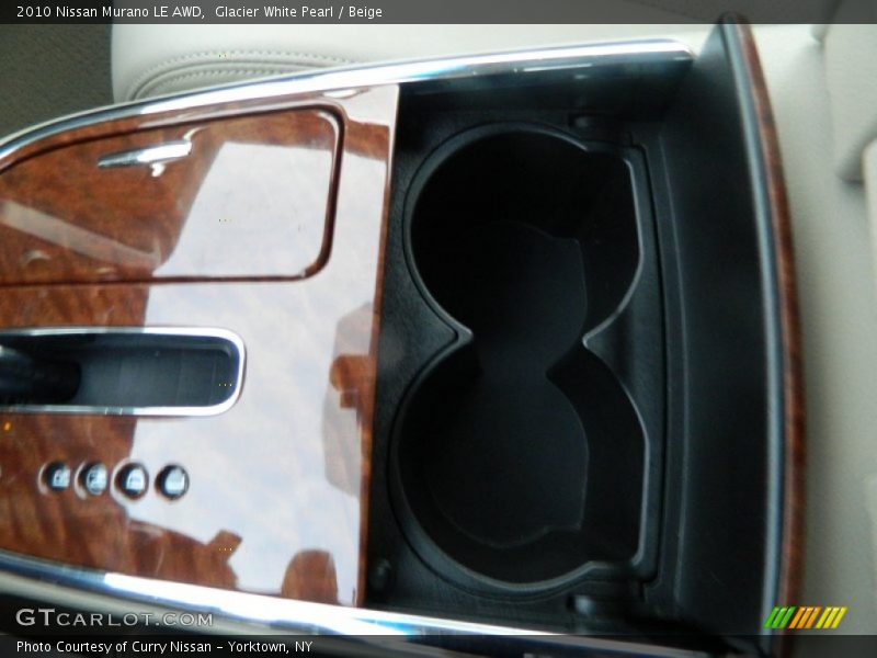 Glacier White Pearl / Beige 2010 Nissan Murano LE AWD