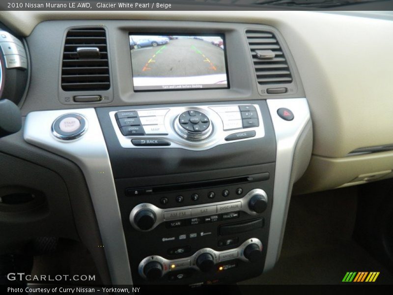 Glacier White Pearl / Beige 2010 Nissan Murano LE AWD