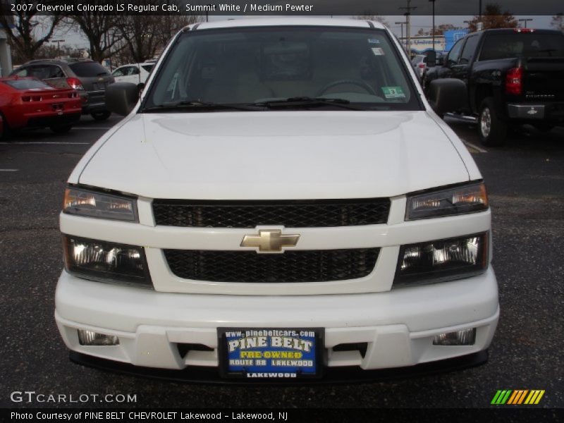 Summit White / Medium Pewter 2007 Chevrolet Colorado LS Regular Cab