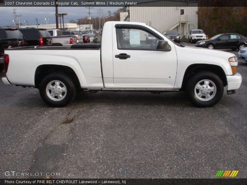 Summit White / Medium Pewter 2007 Chevrolet Colorado LS Regular Cab