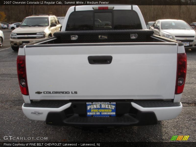 Summit White / Medium Pewter 2007 Chevrolet Colorado LS Regular Cab