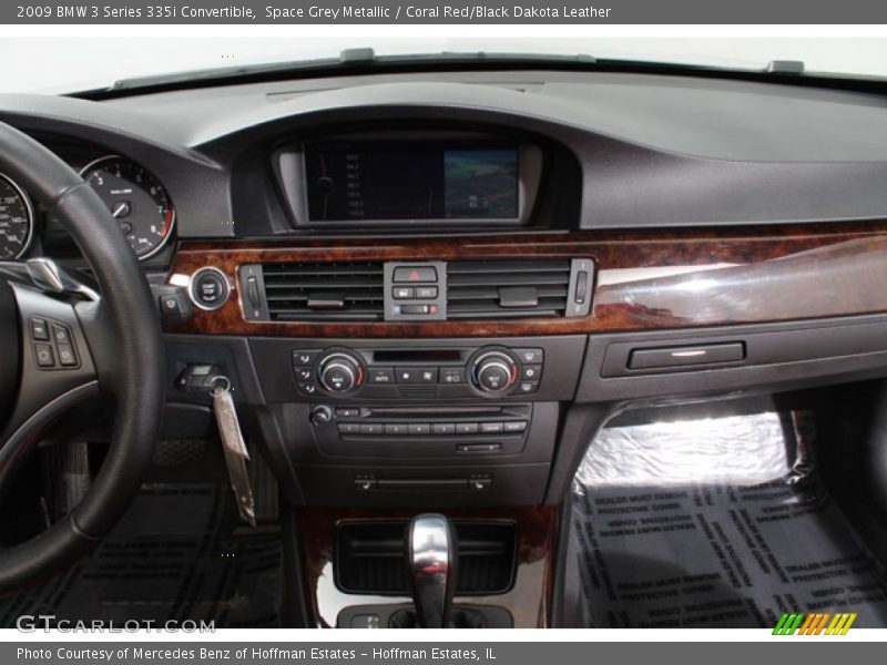 Space Grey Metallic / Coral Red/Black Dakota Leather 2009 BMW 3 Series 335i Convertible