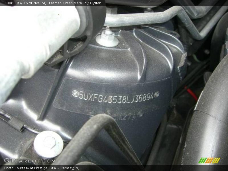 Tasman Green Metallic / Oyster 2008 BMW X6 xDrive35i