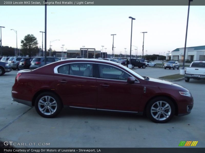 Sangria Red Metallic / Light Camel 2009 Lincoln MKS Sedan