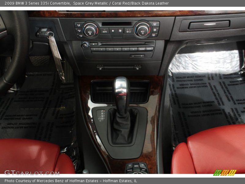 Space Grey Metallic / Coral Red/Black Dakota Leather 2009 BMW 3 Series 335i Convertible