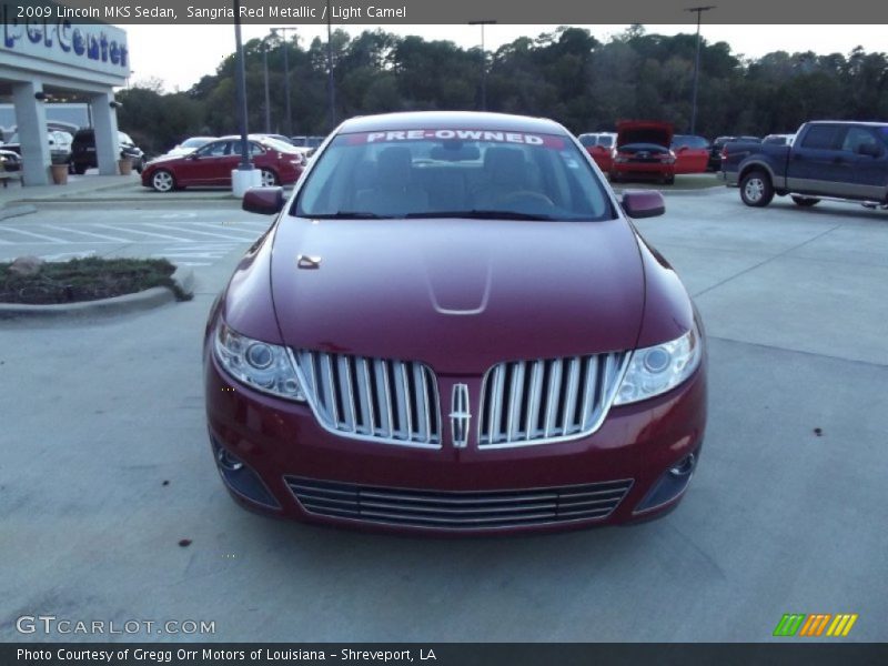 Sangria Red Metallic / Light Camel 2009 Lincoln MKS Sedan