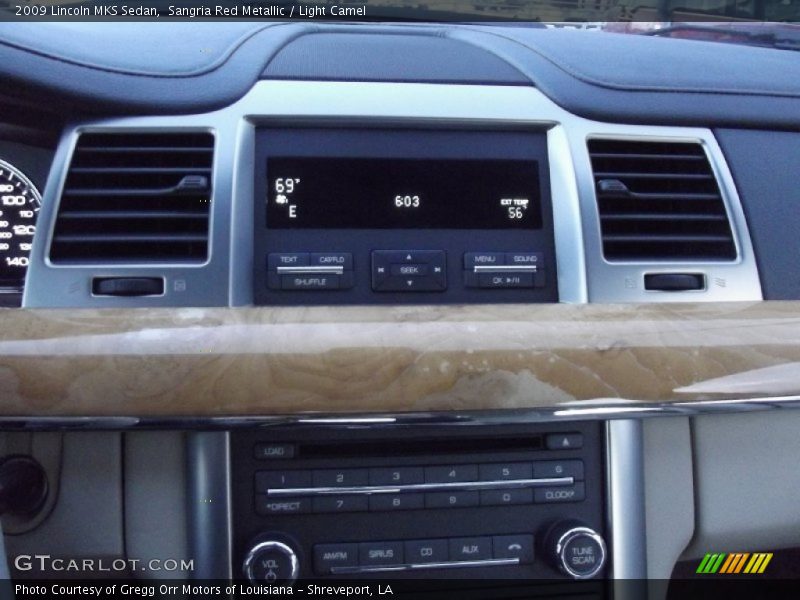 Sangria Red Metallic / Light Camel 2009 Lincoln MKS Sedan