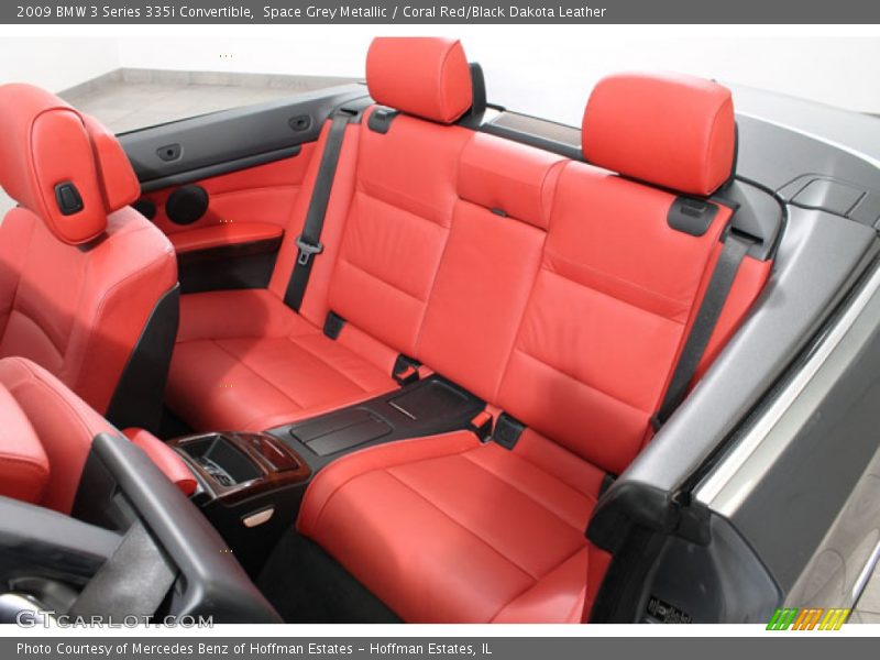 Space Grey Metallic / Coral Red/Black Dakota Leather 2009 BMW 3 Series 335i Convertible