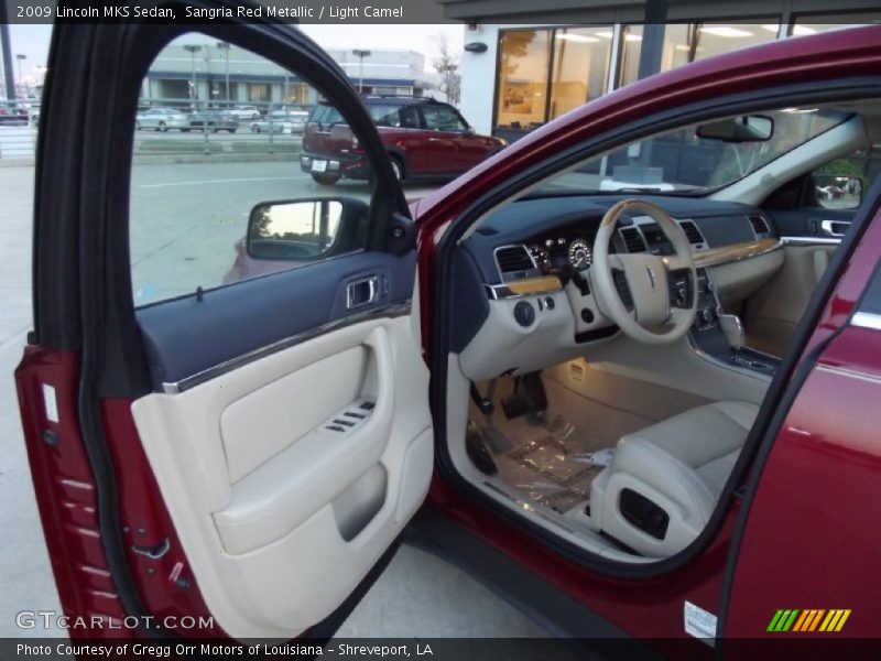 Sangria Red Metallic / Light Camel 2009 Lincoln MKS Sedan