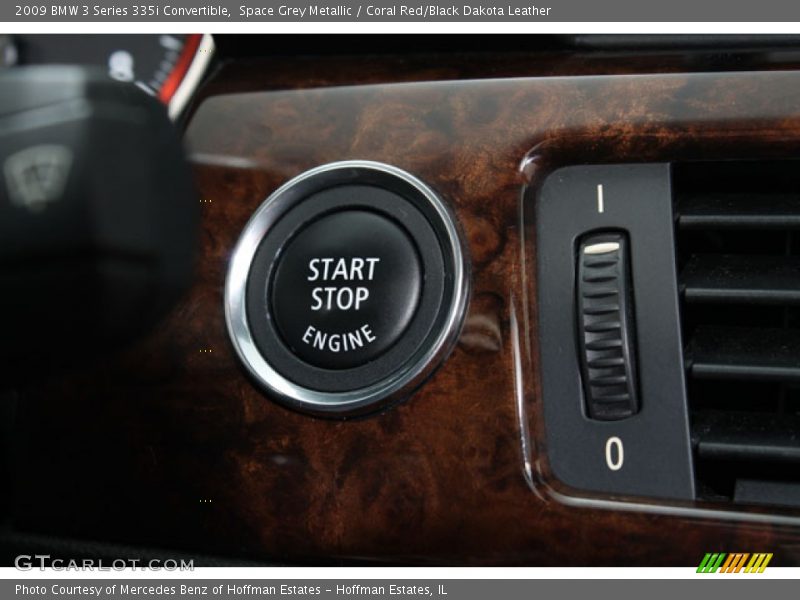 Space Grey Metallic / Coral Red/Black Dakota Leather 2009 BMW 3 Series 335i Convertible