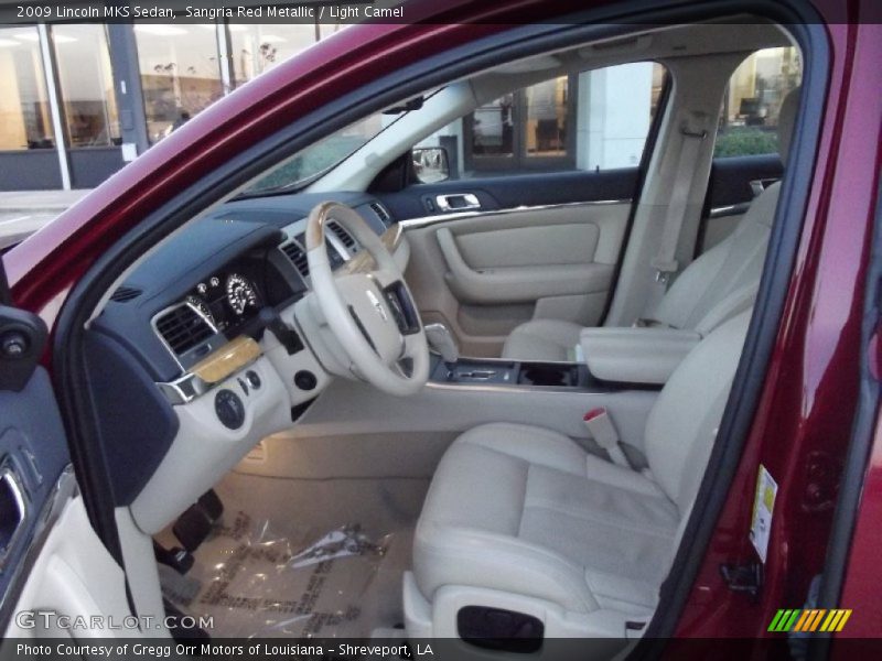 Sangria Red Metallic / Light Camel 2009 Lincoln MKS Sedan