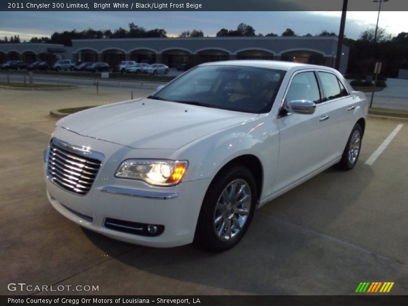 Bright White / Black/Light Frost Beige 2011 Chrysler 300 Limited