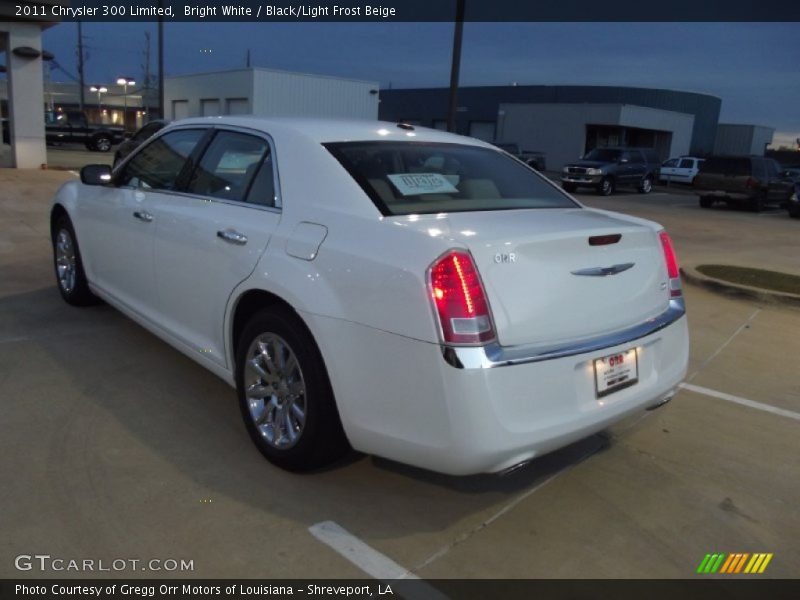 Bright White / Black/Light Frost Beige 2011 Chrysler 300 Limited