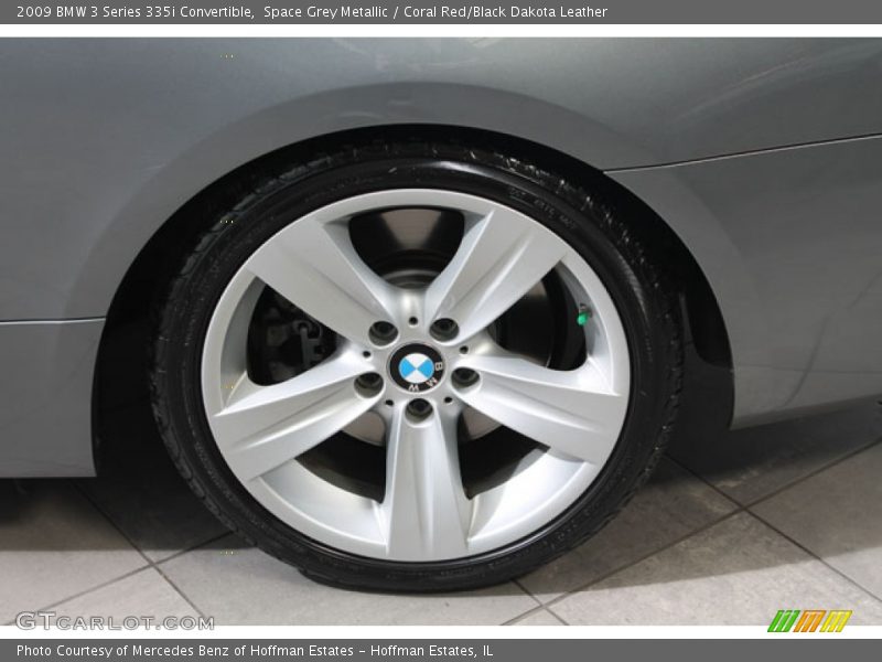 Space Grey Metallic / Coral Red/Black Dakota Leather 2009 BMW 3 Series 335i Convertible