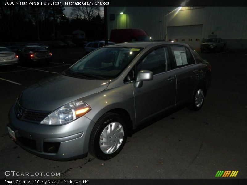 Magnetic Gray / Charcoal 2008 Nissan Versa 1.8 S Sedan