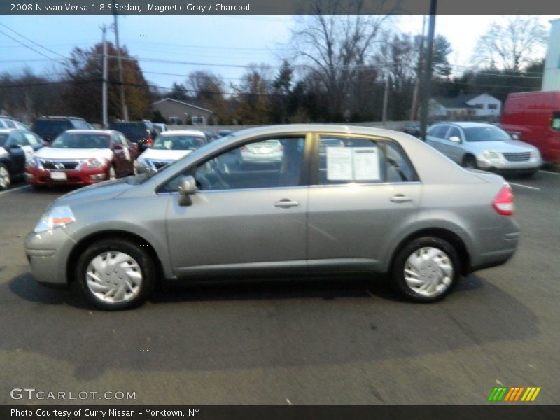 Magnetic Gray / Charcoal 2008 Nissan Versa 1.8 S Sedan