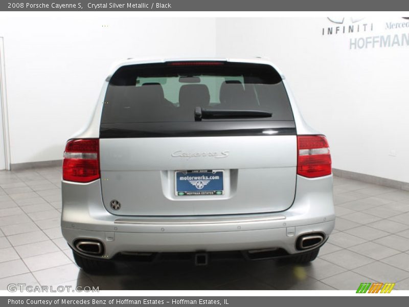 Crystal Silver Metallic / Black 2008 Porsche Cayenne S