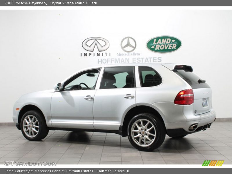 Crystal Silver Metallic / Black 2008 Porsche Cayenne S