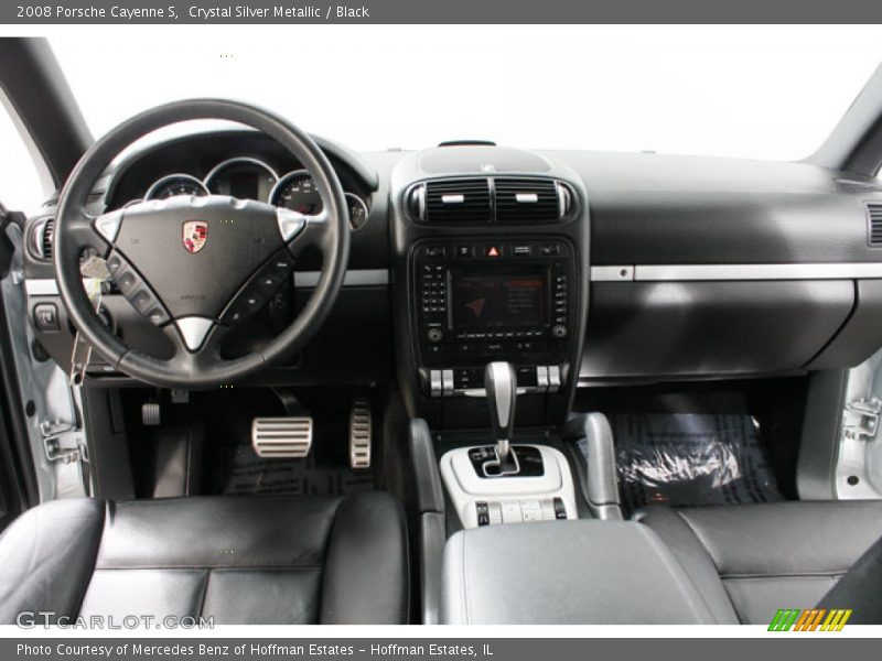 Crystal Silver Metallic / Black 2008 Porsche Cayenne S