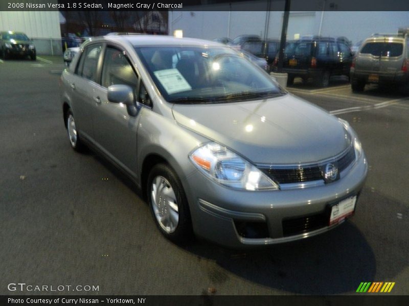 Magnetic Gray / Charcoal 2008 Nissan Versa 1.8 S Sedan
