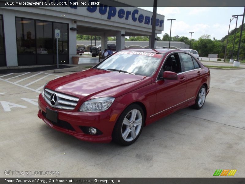 Mars Red / Black 2010 Mercedes-Benz C 300 Sport