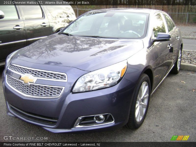 Atlantis Blue Metallic / Jet Black 2013 Chevrolet Malibu LTZ