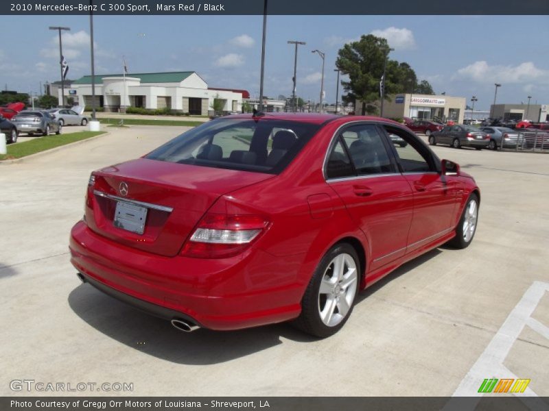 Mars Red / Black 2010 Mercedes-Benz C 300 Sport
