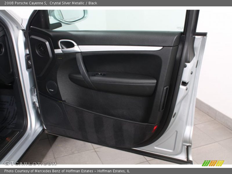 Crystal Silver Metallic / Black 2008 Porsche Cayenne S