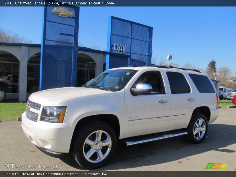 White Diamond Tricoat / Ebony 2013 Chevrolet Tahoe LTZ 4x4