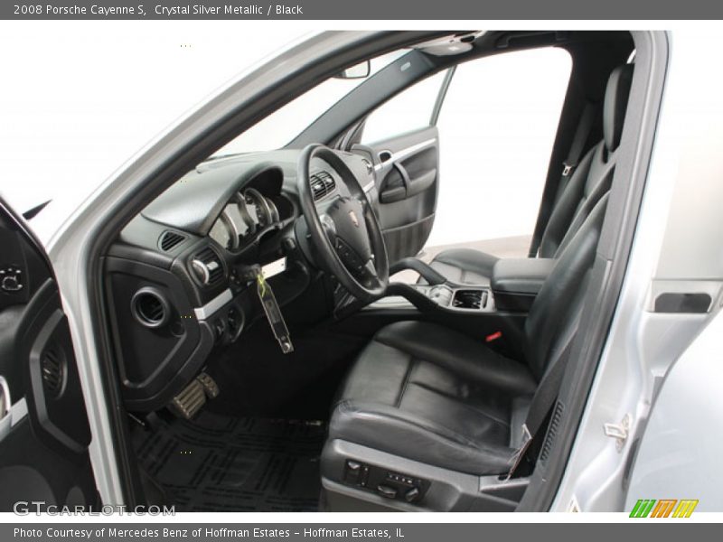 Crystal Silver Metallic / Black 2008 Porsche Cayenne S