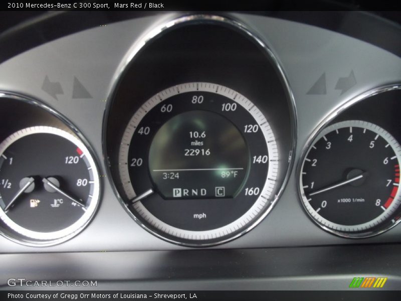 Mars Red / Black 2010 Mercedes-Benz C 300 Sport