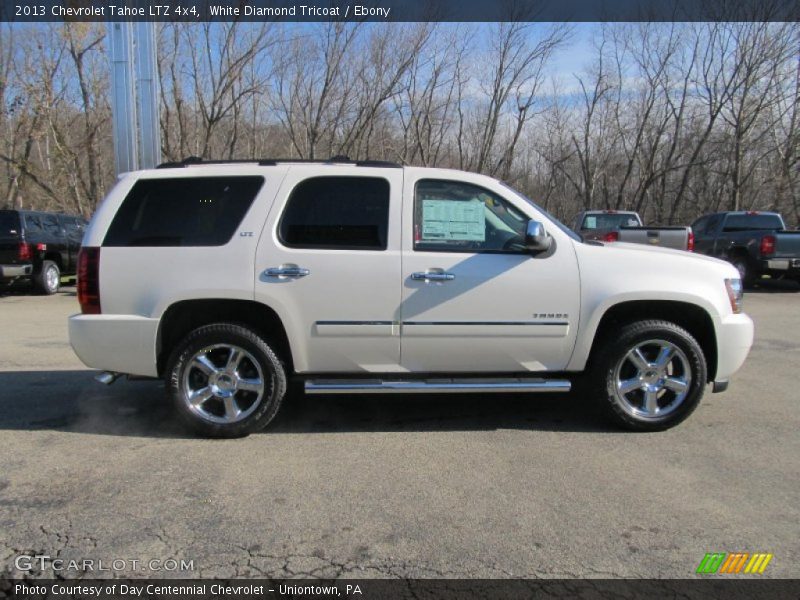 White Diamond Tricoat / Ebony 2013 Chevrolet Tahoe LTZ 4x4