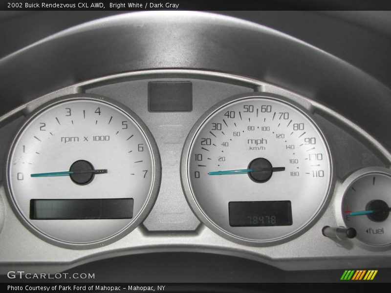 Bright White / Dark Gray 2002 Buick Rendezvous CXL AWD