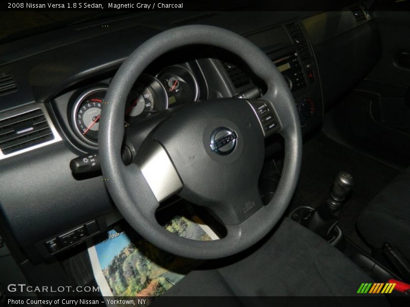 Magnetic Gray / Charcoal 2008 Nissan Versa 1.8 S Sedan