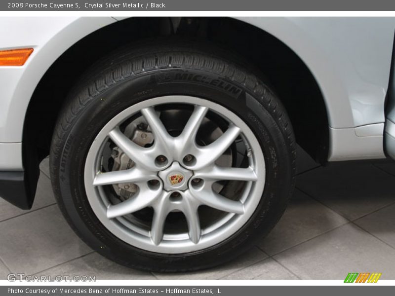 Crystal Silver Metallic / Black 2008 Porsche Cayenne S