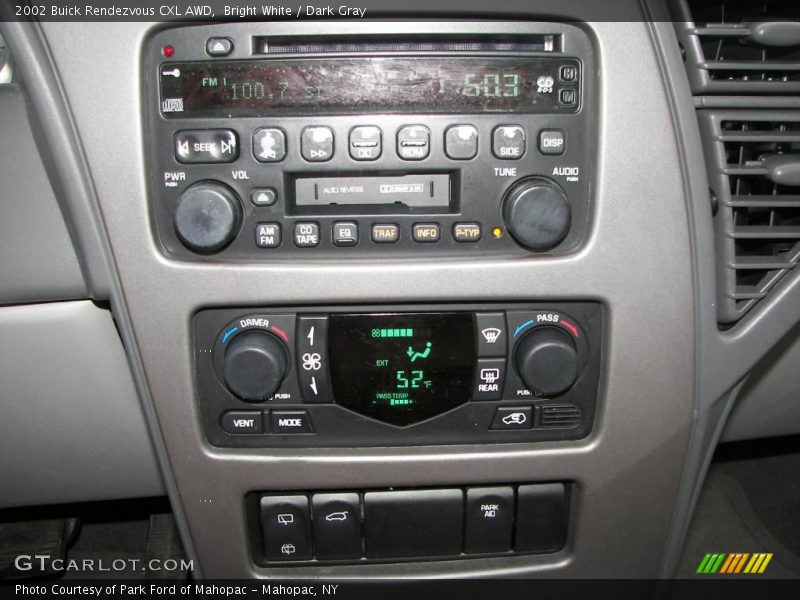 Bright White / Dark Gray 2002 Buick Rendezvous CXL AWD