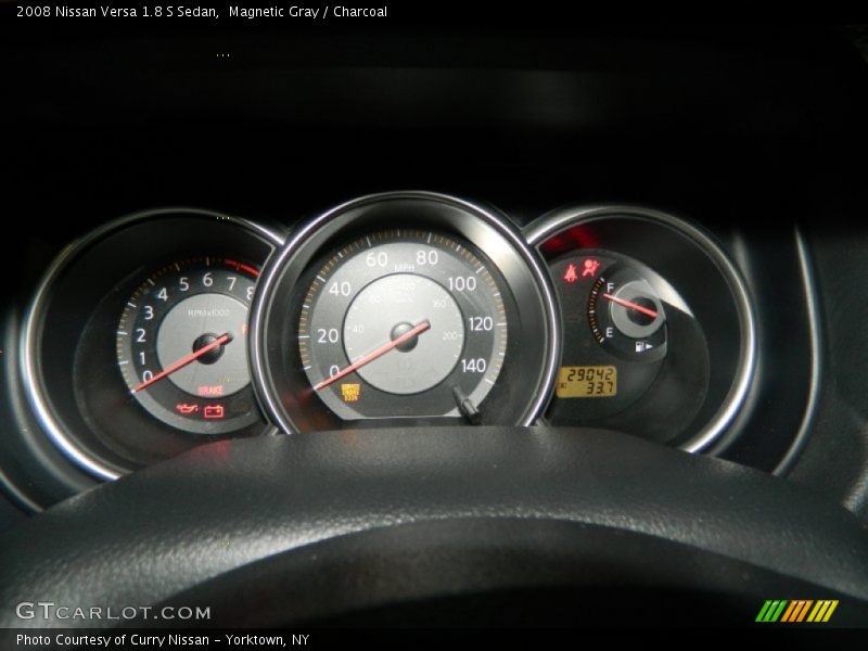 Magnetic Gray / Charcoal 2008 Nissan Versa 1.8 S Sedan