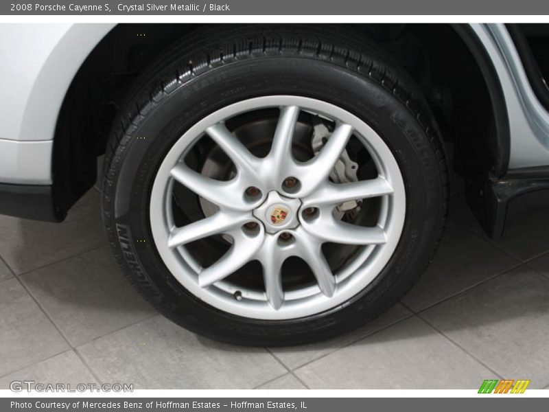 Crystal Silver Metallic / Black 2008 Porsche Cayenne S