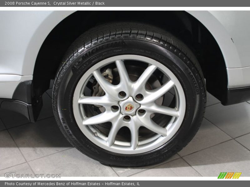 Crystal Silver Metallic / Black 2008 Porsche Cayenne S