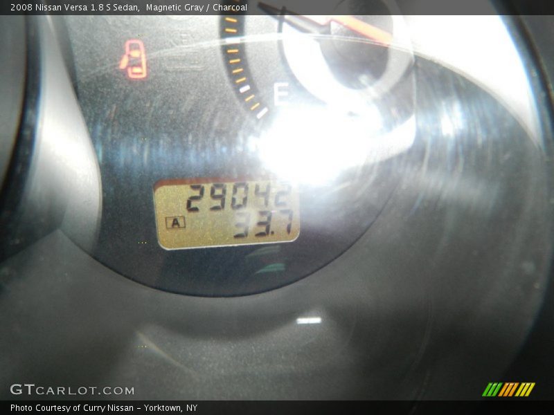 Magnetic Gray / Charcoal 2008 Nissan Versa 1.8 S Sedan