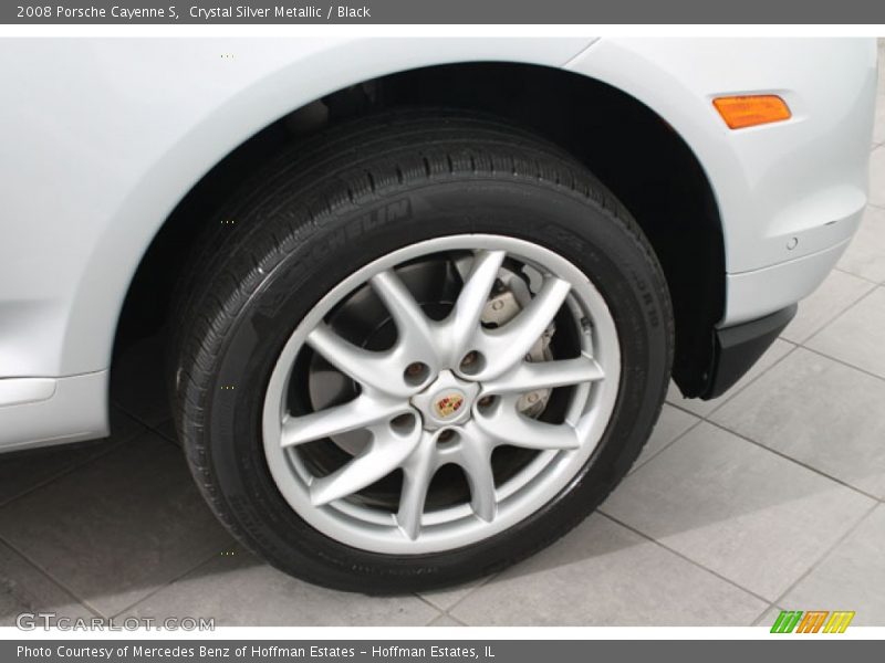 Crystal Silver Metallic / Black 2008 Porsche Cayenne S