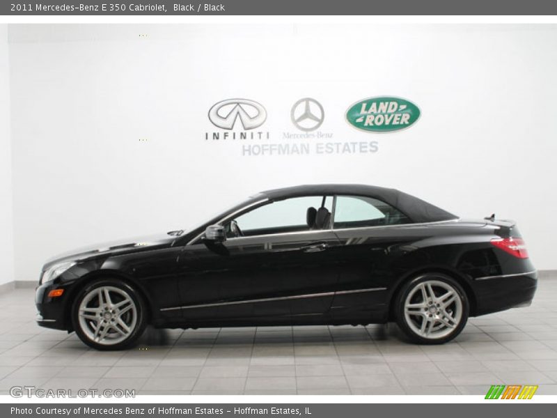 Black / Black 2011 Mercedes-Benz E 350 Cabriolet