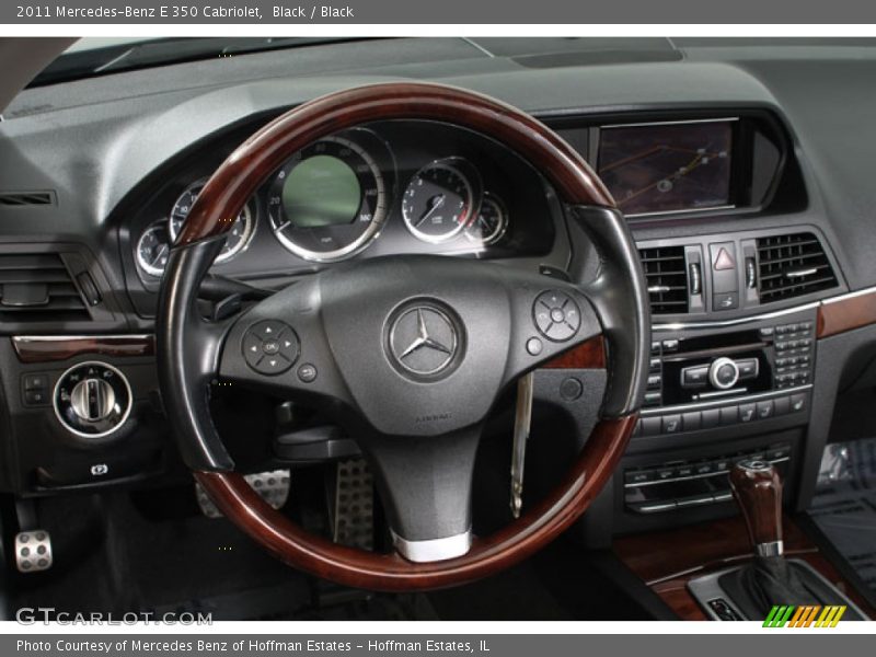 Black / Black 2011 Mercedes-Benz E 350 Cabriolet