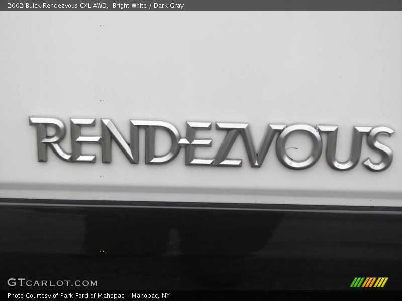 Bright White / Dark Gray 2002 Buick Rendezvous CXL AWD
